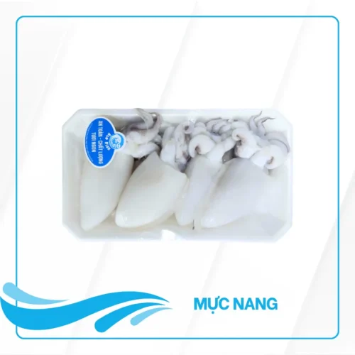 mực nang làm sạch đóng khay Alo Fish