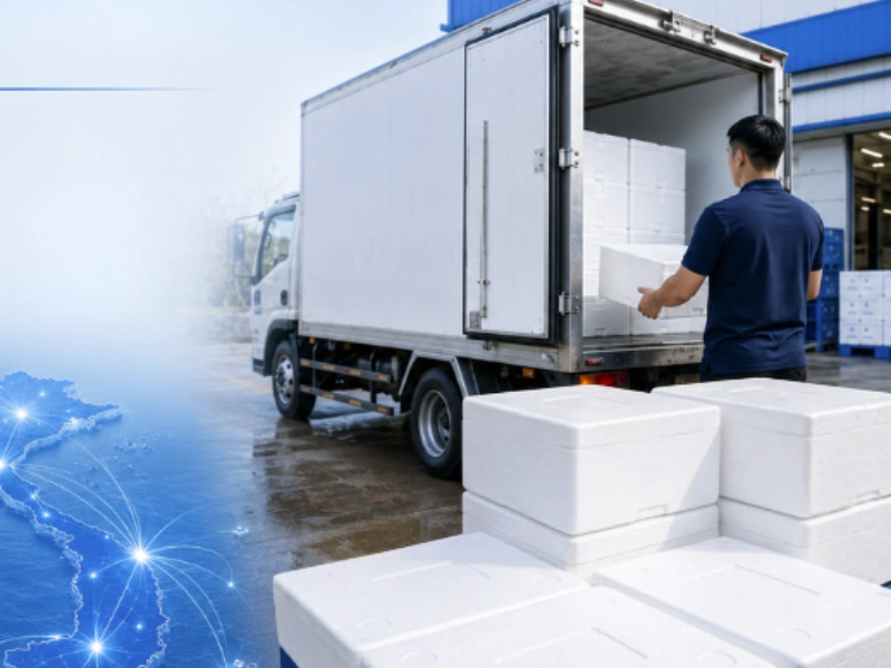 vận chuyển bảo đảm chuẩn lạnh cho hải sản