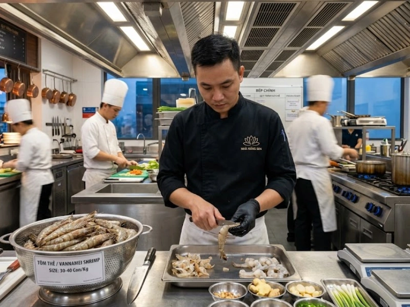 Tỷ lệ hao hụt của hải sản sau khi sơ chế