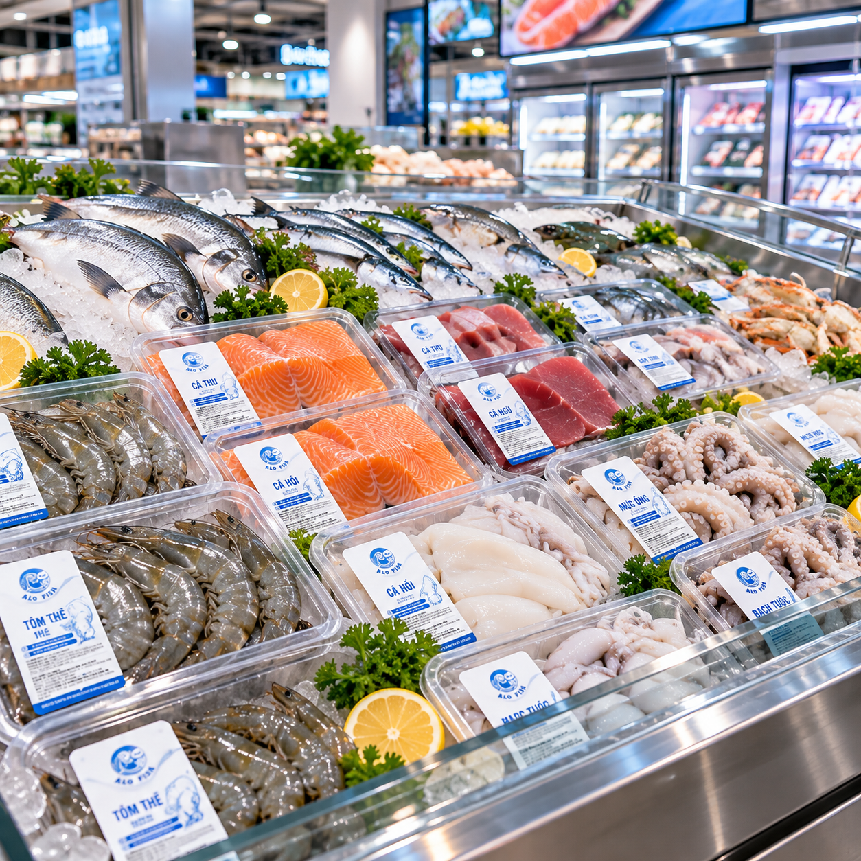 Alo Fish cung ứng thủy hải sản cho kênh MT