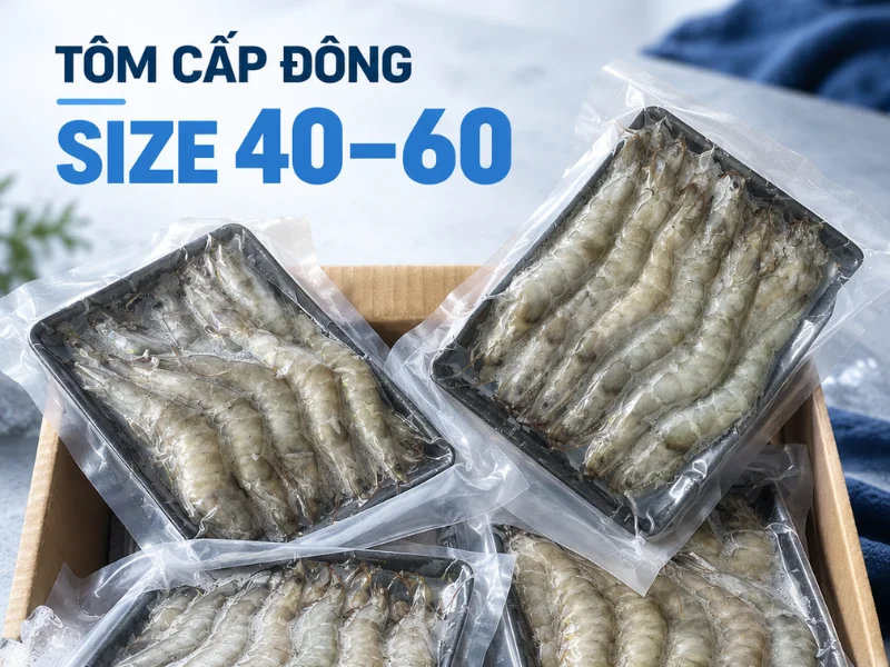tôm cấp đông size 40-60 Alo Fish